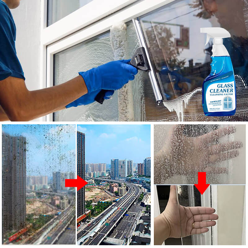 Powerful stain removal glass cleaner