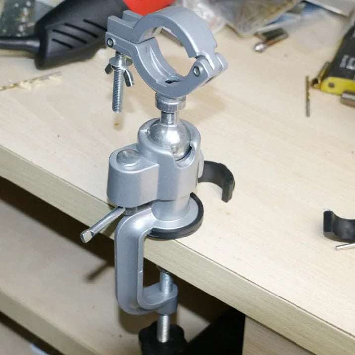 Electric Grinder and Electric Drill Universal Rotating Fixed Bracket Vise Shelf
