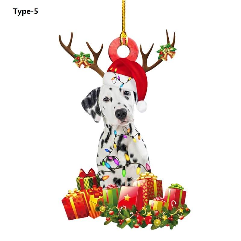 Christmas Tree Puppy Pendant Ornament