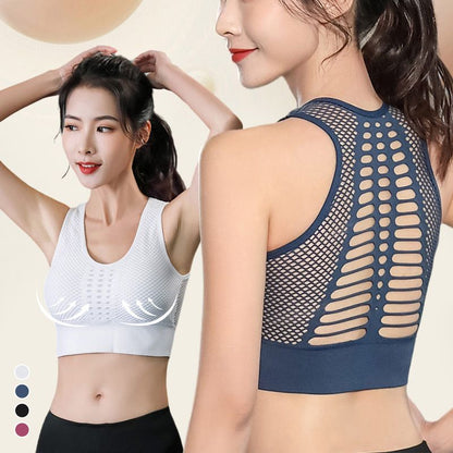 Shockproof Push-up Hollow Breathable Sports Bra