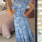 (💃Hot Sale - 49% OFF🔥 Free Shipping) Vintage Floral Print Cozy V-neck Long Dress