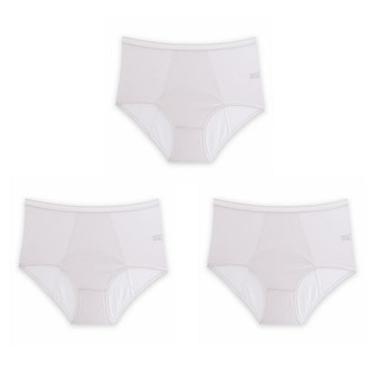 High Waist Leak Proof Ice Silk Panties Plus Size L-5XL