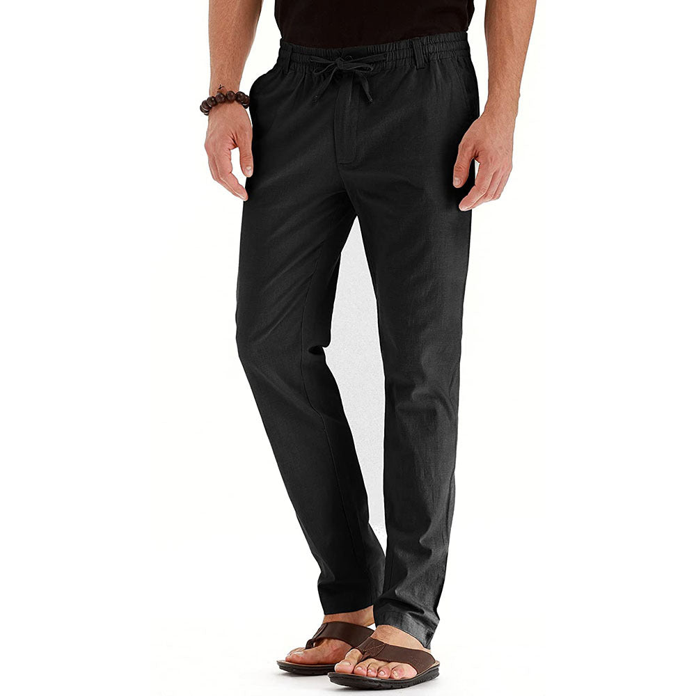 Men‘s Ice Silk Linen Trousers