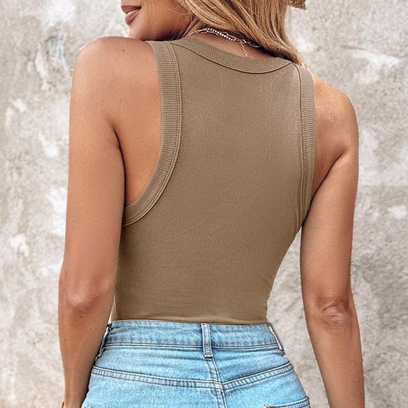 💥Women's Ribbed Tank Top with Shelf Bra