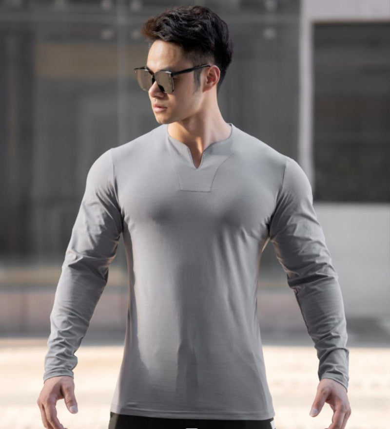 V-Neck Sports Long Sleeves