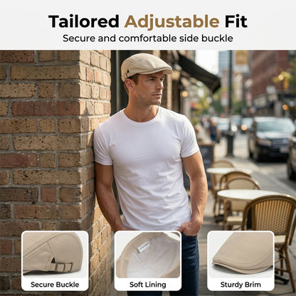 All-Season Breathable Classic Flat Cap