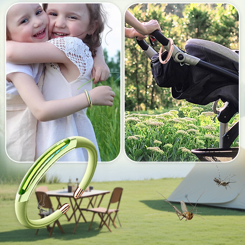 Quick & Strong Plant-Derived Mosquito Repellent Silicone Bracelet