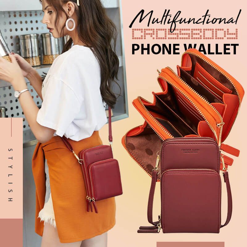 Multifunctional Crossbody Phone Wallet