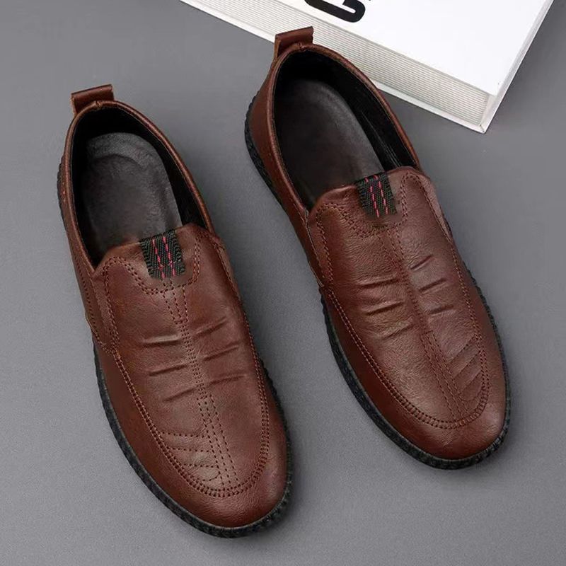 Men’s Slip-on Business Casual Leather Shoes