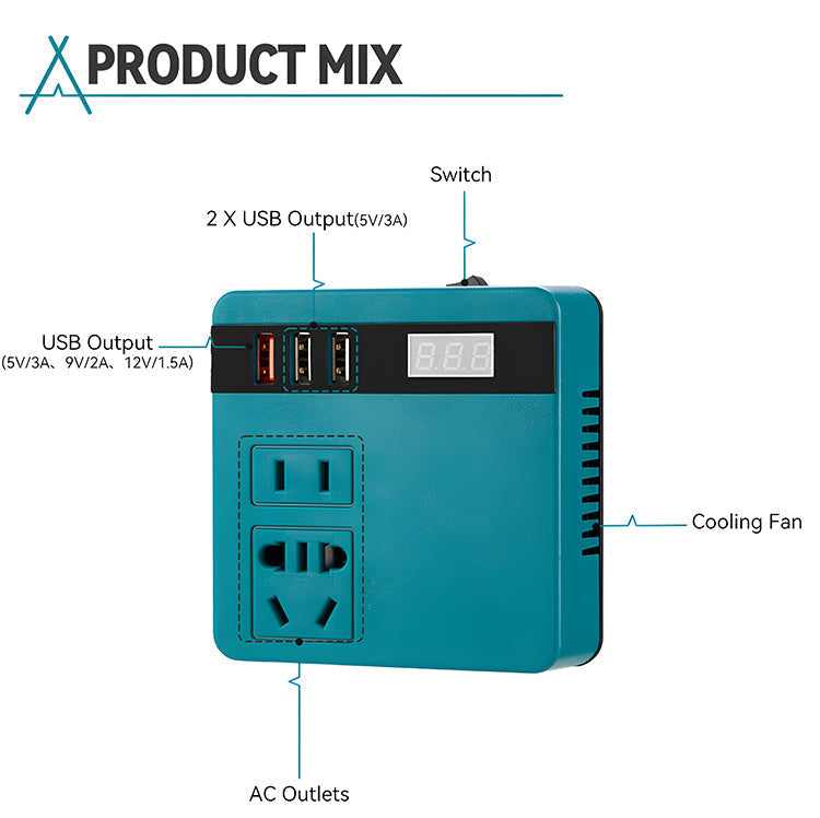 🔥Smart Inverter With Lithium Battery🔧