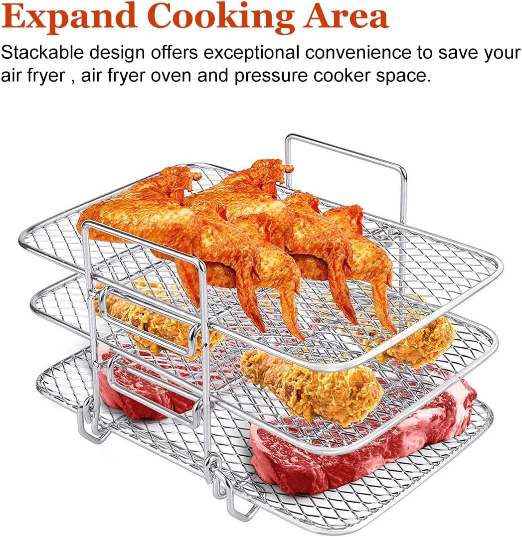 Double Basket Air Fryers Rack