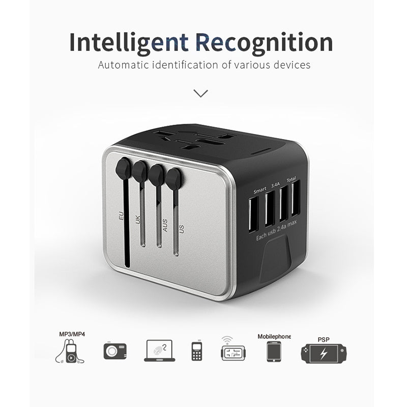 Universal Travel Plug Adapter With 4 USB Ports