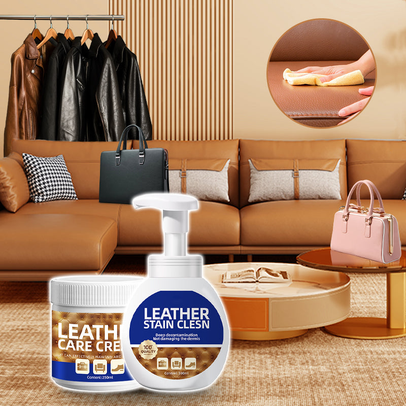 Household Leather Care & Stain Removal Cleaner Set