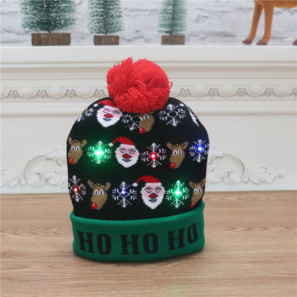 LED Knitted Christmas Hat