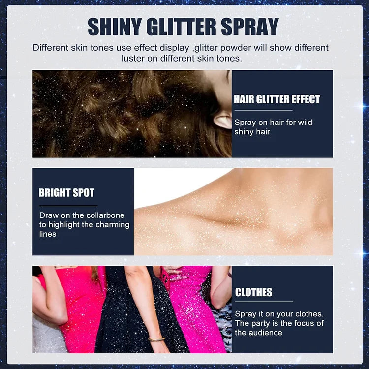 Hot Sale✨ Waterproof Glitter Spray Stage Party Hair & Costumes