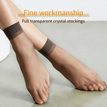 💞Non-slip And Invisible Crystal Silk Socks