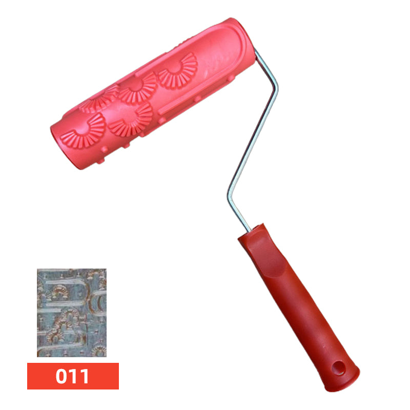 Embossing Texture Patterned Paint Roller for Wall Decoration