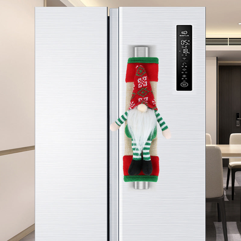 Christmas Refrigerator Handle Covers Set