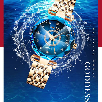 STARRY WOMEN'S STAINLESS STEEL WATCH