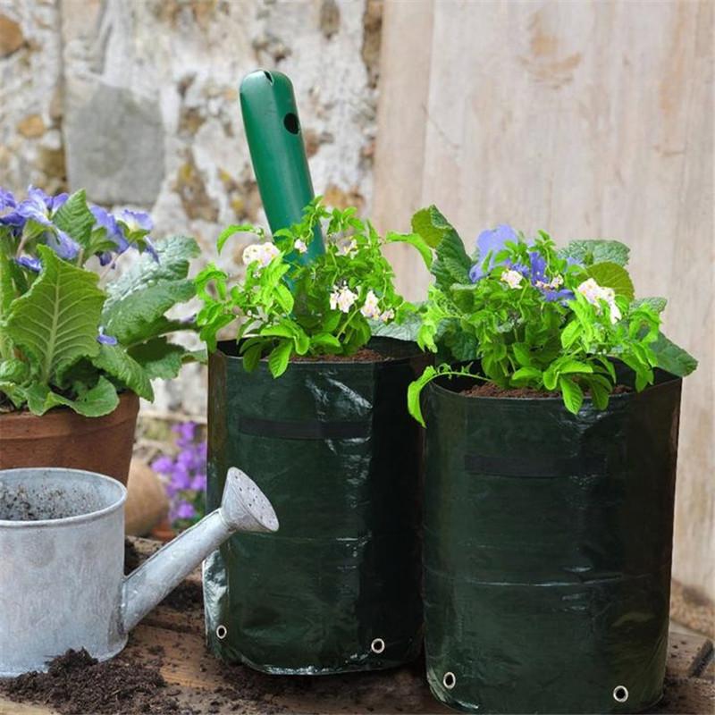 18/26/38L Large Capacity Potato Grow Planter PE Container Bag Pouch Tomato Vegetables Garden Outdoor