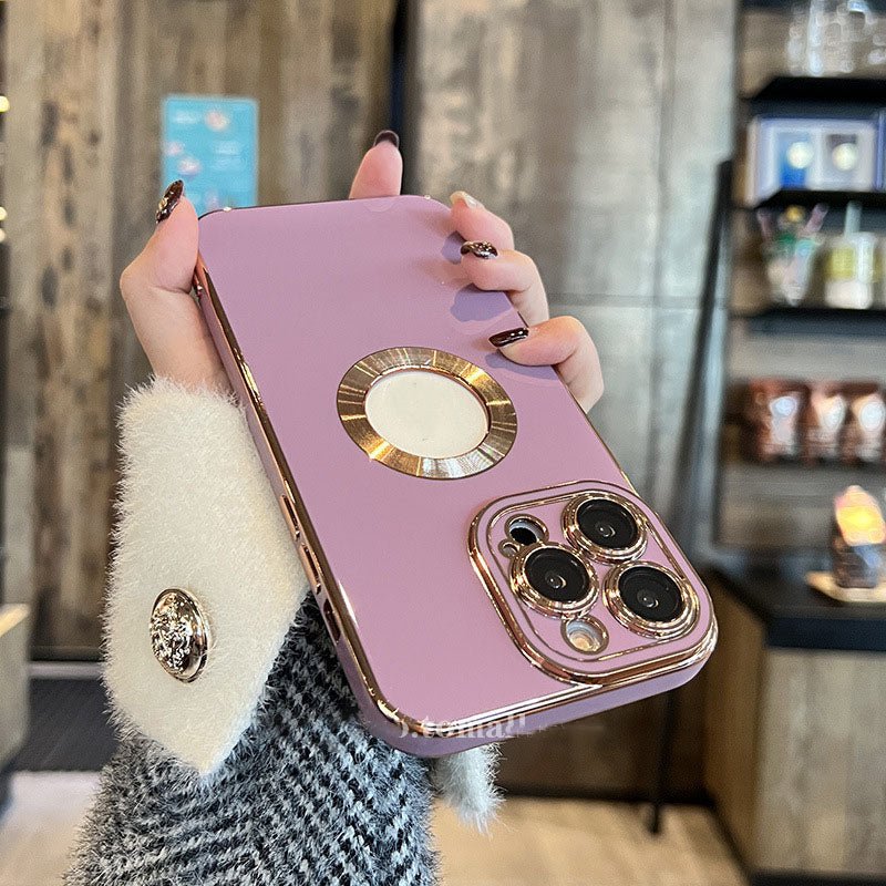 Electroplating For iPhone Case with Camera Lens Protector Film