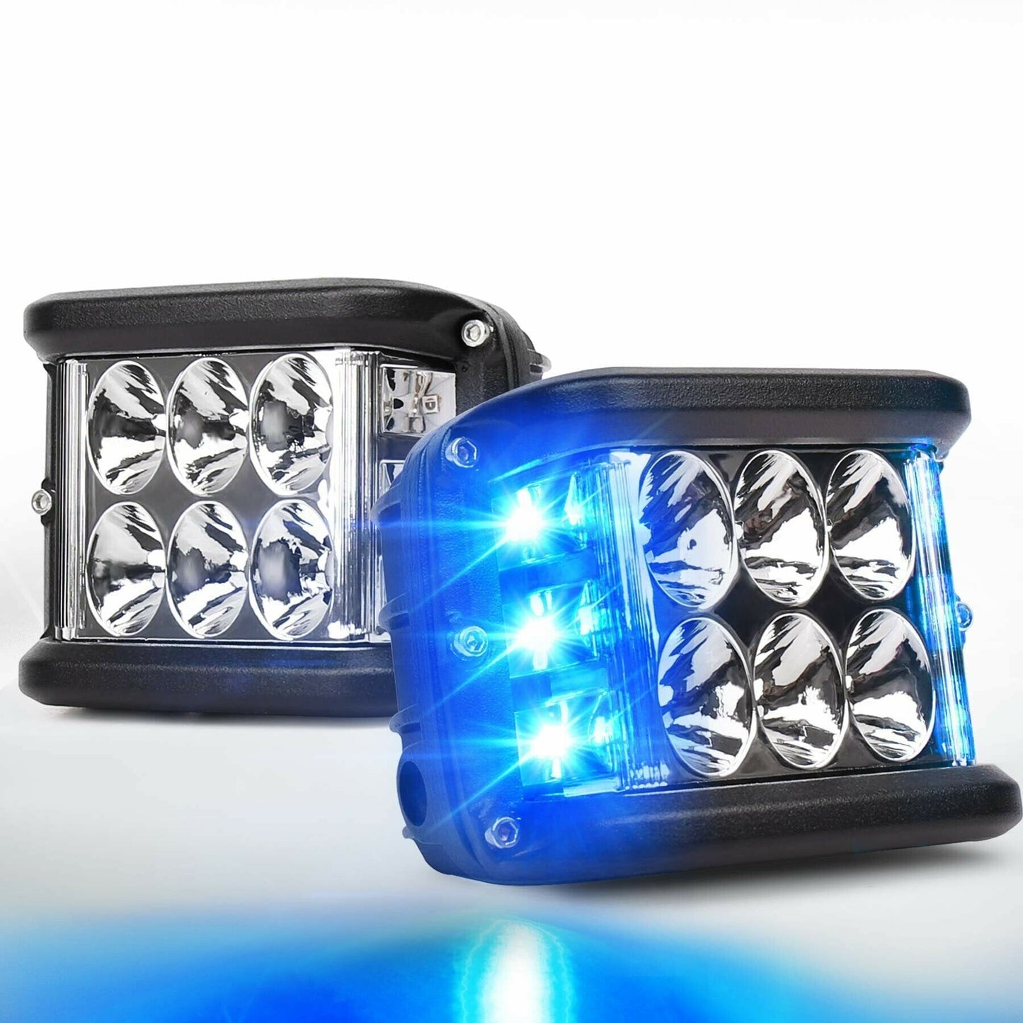 Dual Side Shooter Dual Color Strobe Cree Pods