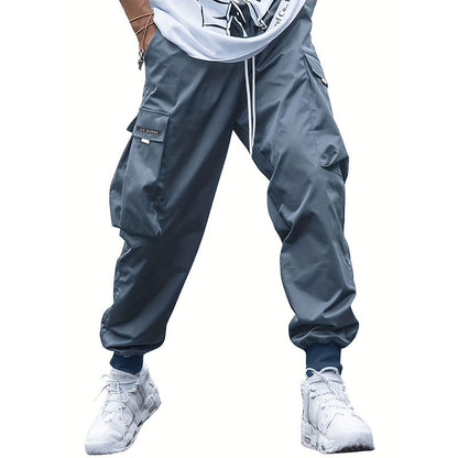 Men's Casual Loose Vintage Flap Pocket Jogger Pants