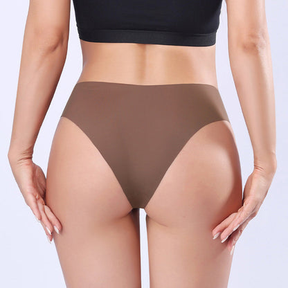 Seamless Sexy Underwear With A Low Waist Made Of Ice Silk