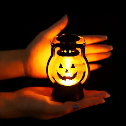 Portable Battery-Operated Halloween Pumpkin Lantern