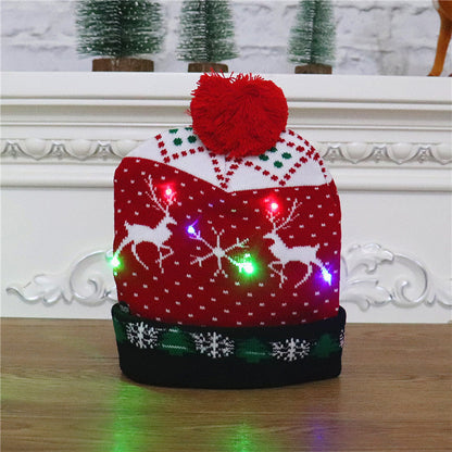 LED Knitted Christmas Hat