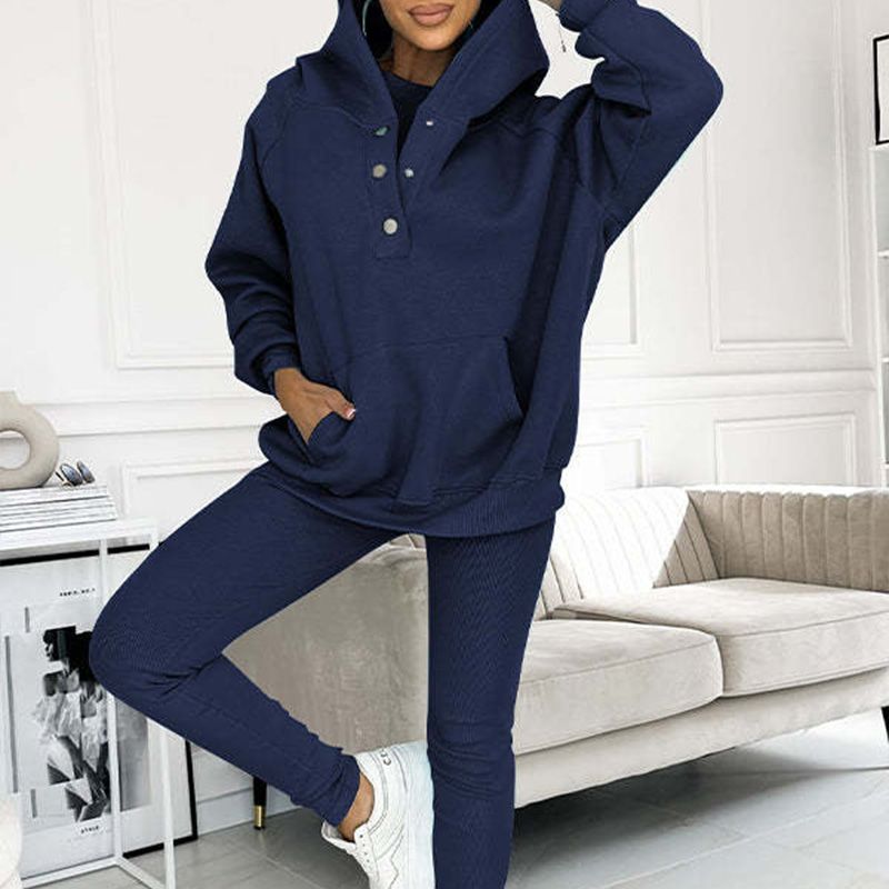 Hooded Casual and Comfortable Sweatshirt Suit