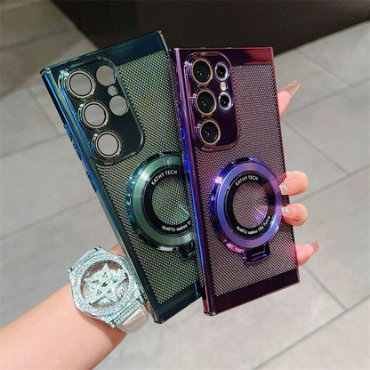 Phone Case with Magnetic Ring Stand for Galaxy Series