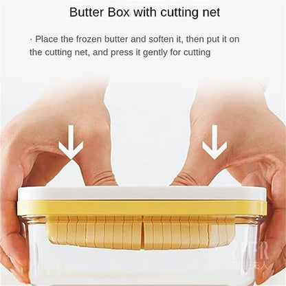 Butter Box With Lid Butter Tray | Cutting Mesh Rectangular Kitchen Airtight Storage Crisper