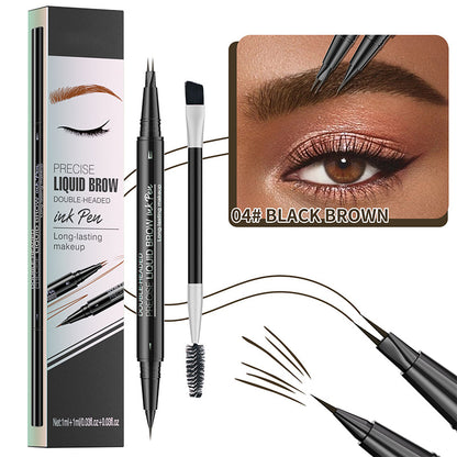 2 in 1 Liquid Eyebrow Pen -- Waterproof & Sweatproof