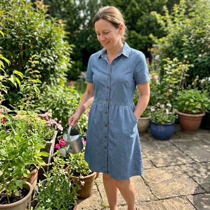 🔥Limited-time offer-Women's Elegant & Casual Denim Shirt Dress