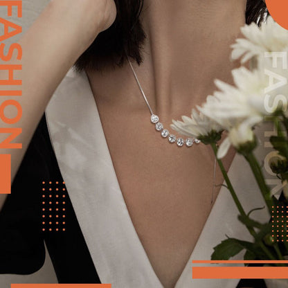 Classic Geometric Zircon Necklace