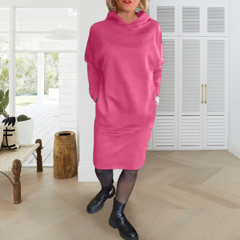 Women's Padded Hoodie Dress with Pockets