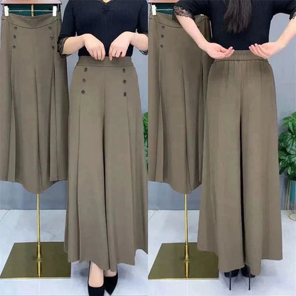 Pleated Wide Leg Pants