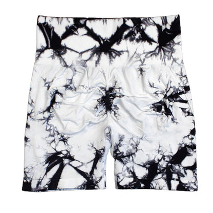Random Dyeing High Stretch Fitness Shorts