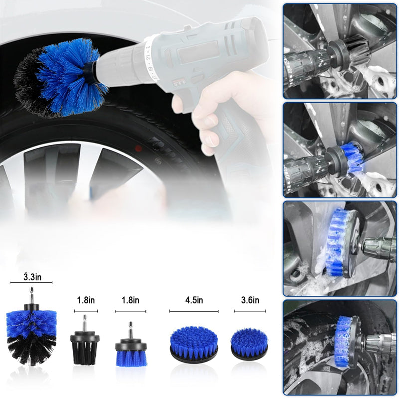 Car Wheel Tire Detailing Brush Set