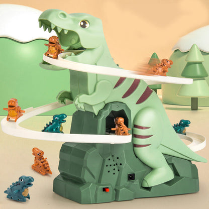 🎅Xmas Sales 🎄Electric Dinosaur Chase Race Track Playset