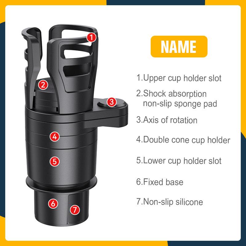 4 In 1 Adjustable Car Cup Holder