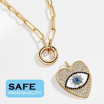 Heart Shaped Evil Eye Necklace for Woman