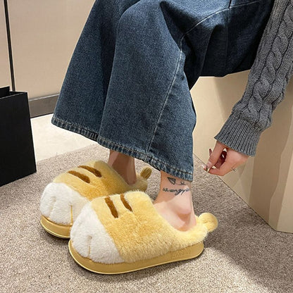 Winter Fluffy Plush Warm Slippers