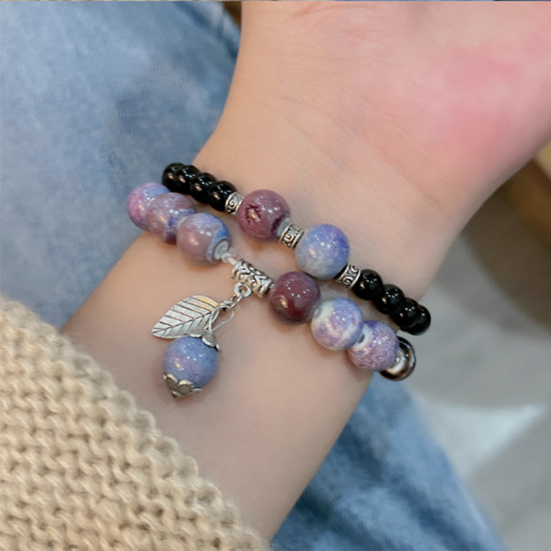 🤩 Vintage Ceramic Beads Bracelet