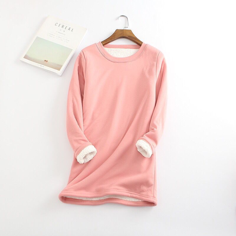 Women's Cotton Round Neck Solid Sweatshirt