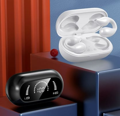 Wireless Ear Clip Bone Conduction Headphones