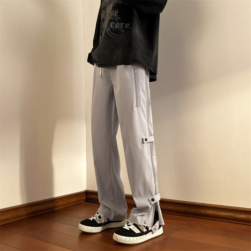 2024 New Style Casual Pants Zipper Trousers