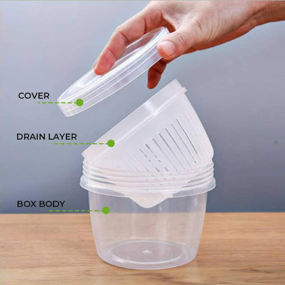 Multilayer Drain Food Preservation Box（48% OFF）