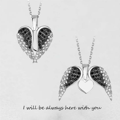 Angel Wing Heart Necklace